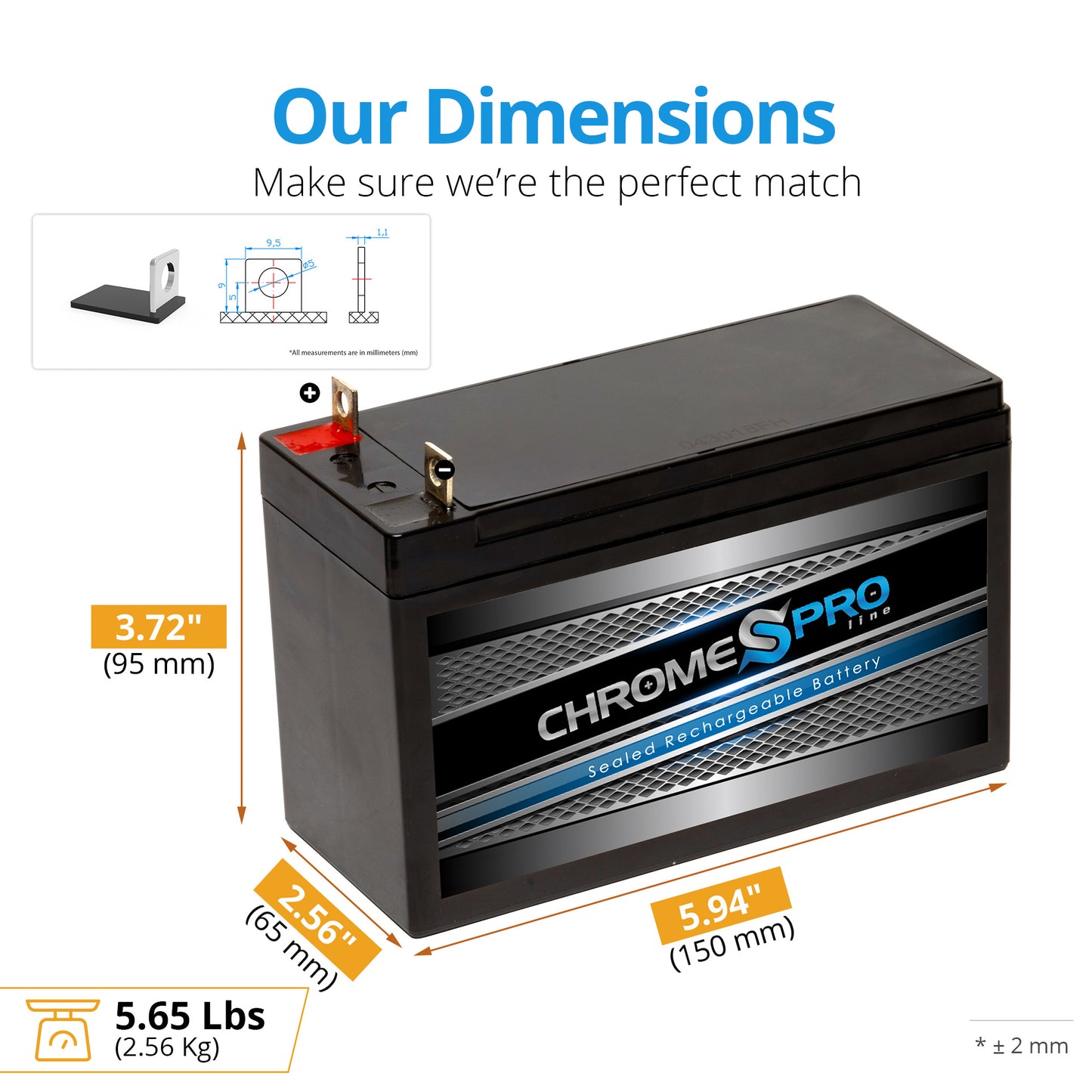 12V 9AH Sealed Lead Acid (SLA) Battery - Nut & Bole(Copy)