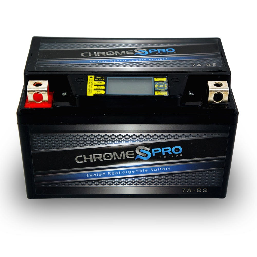 YTX7A-BS Chrome Pro Series iGel Battery