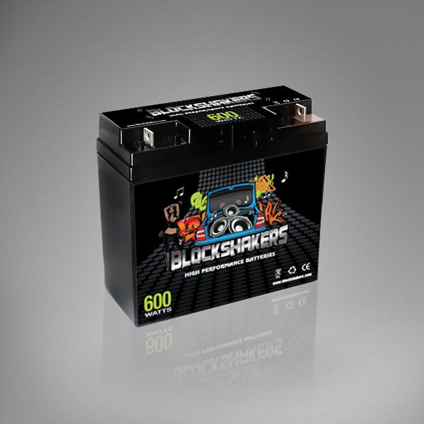 12V 18AH (600 Watts) High Performance Car Audio Battery - Nut & Bolt