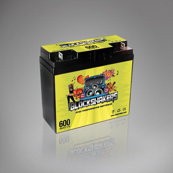 12V 18AH (600 Watts) High Performance Car Audio Battery - Nut & Bolt