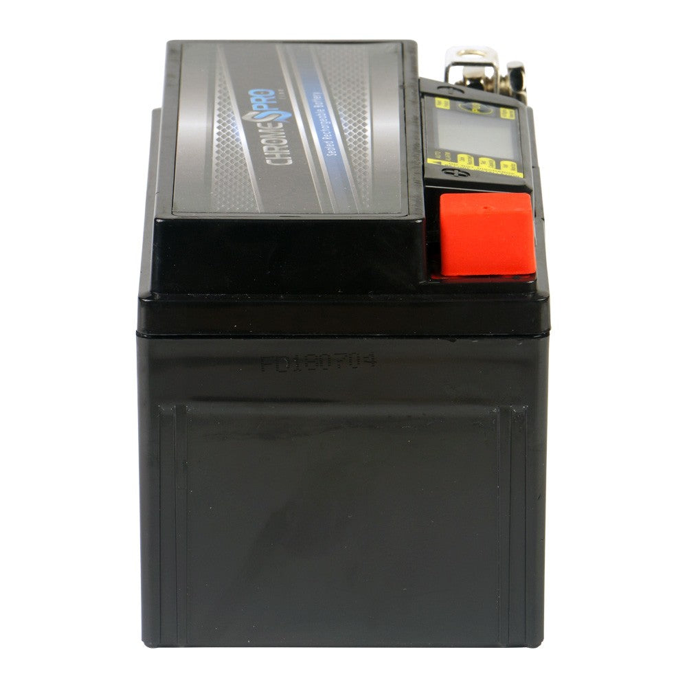 YTZ10S-BS Chrome Pro Series iGel Battery