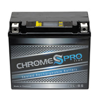 YTX20L-BS Chrome Pro Series iGel Battery