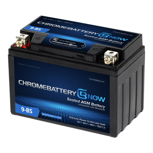 YTZ10S-BS Chrome Pro Series iGel Battery at Chrome Battery